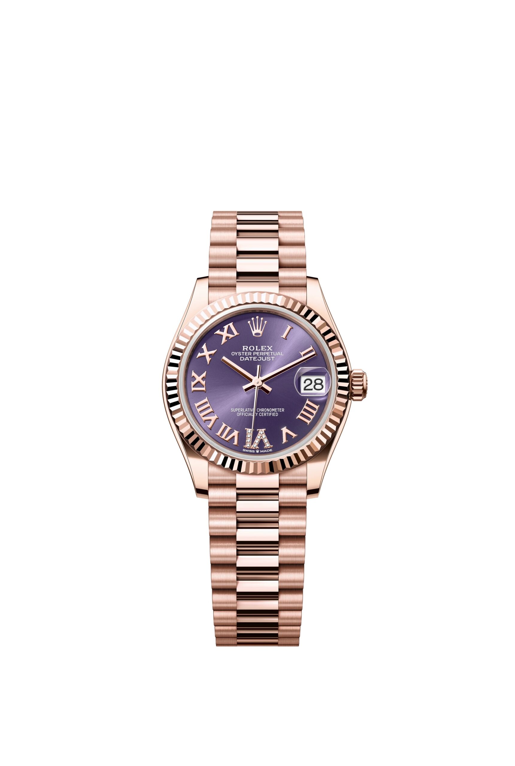 Rolex Datejust 31 Oyster, 31 mm, Everose gold Reference 278275