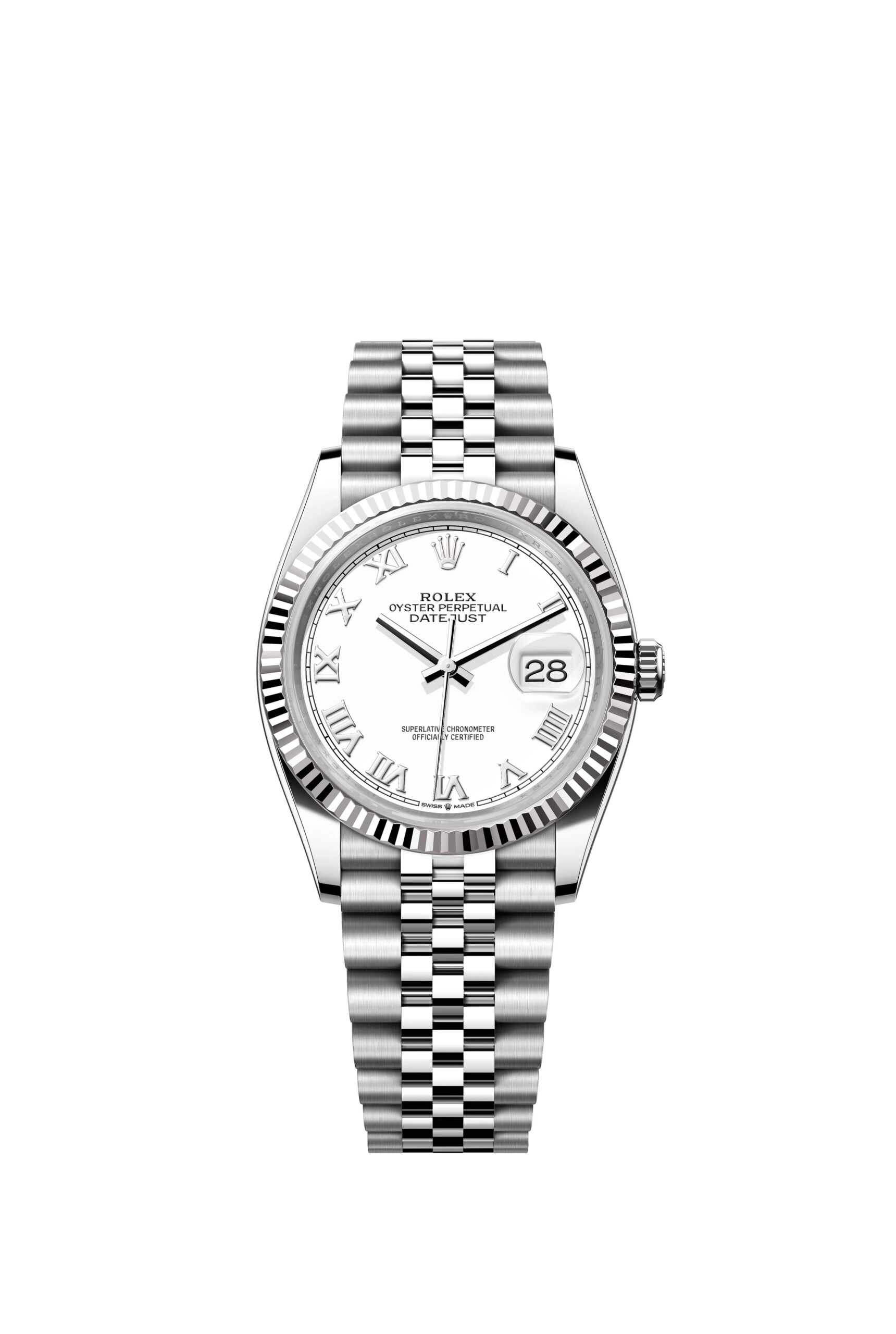 Rolex Datejust 36 Oyster, 36 mm, Oystersteel and white gold Reference 126234