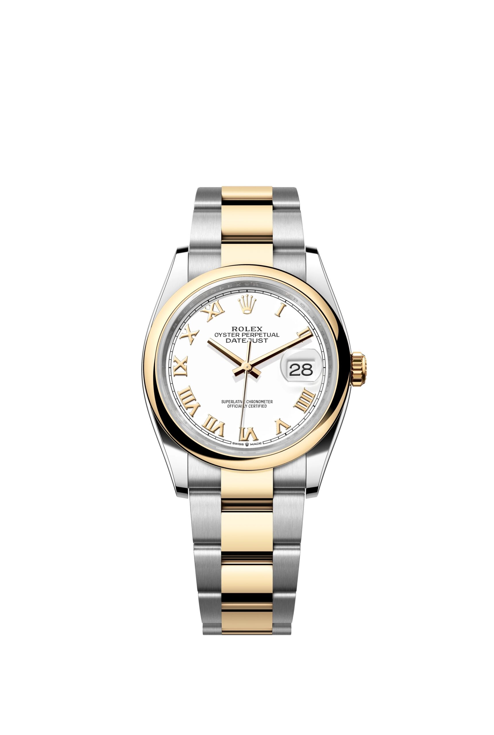 Rolex Datejust 36 Oyster, 36 mm, Oystersteel and yellow gold Reference 126203