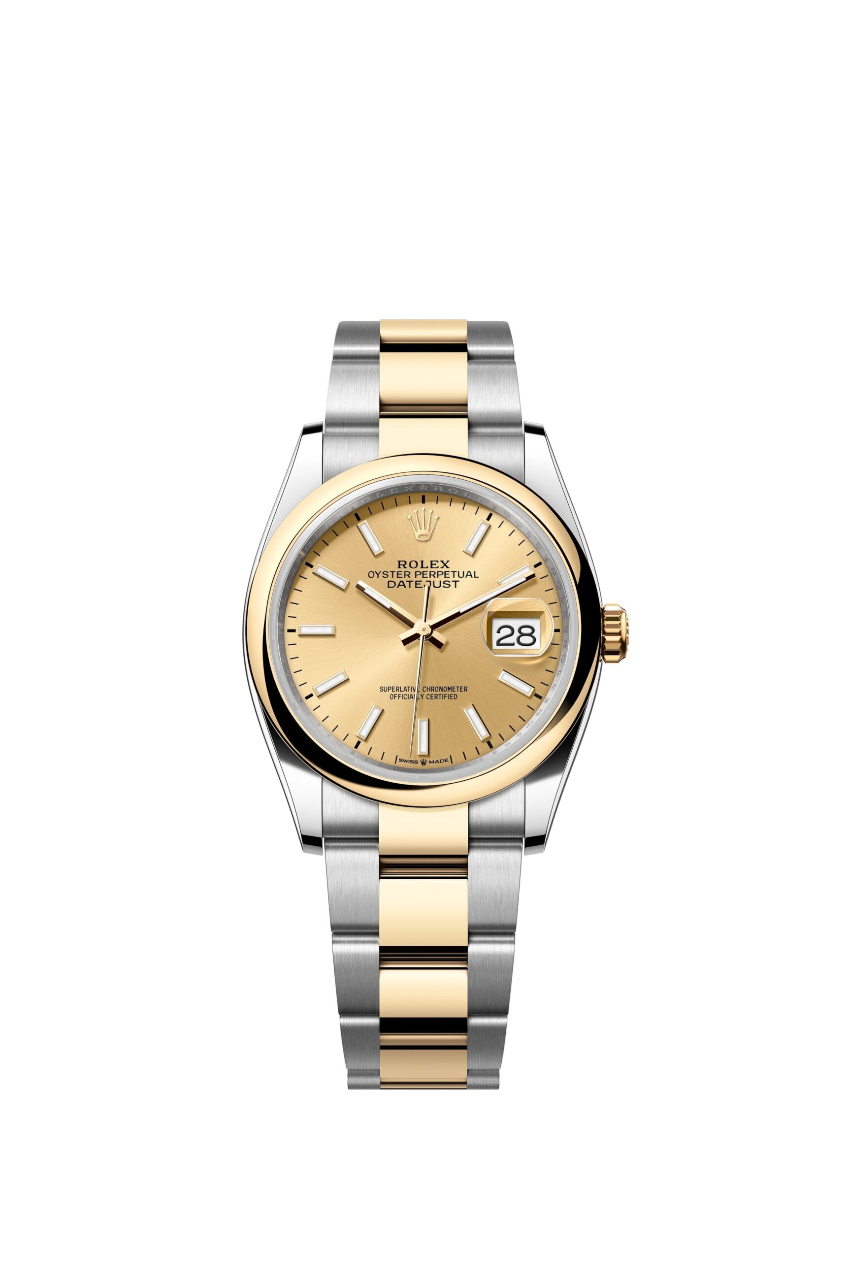 Rolex Datejust 36 Oyster, 36 mm, Oystersteel and yellow gold Reference 126203