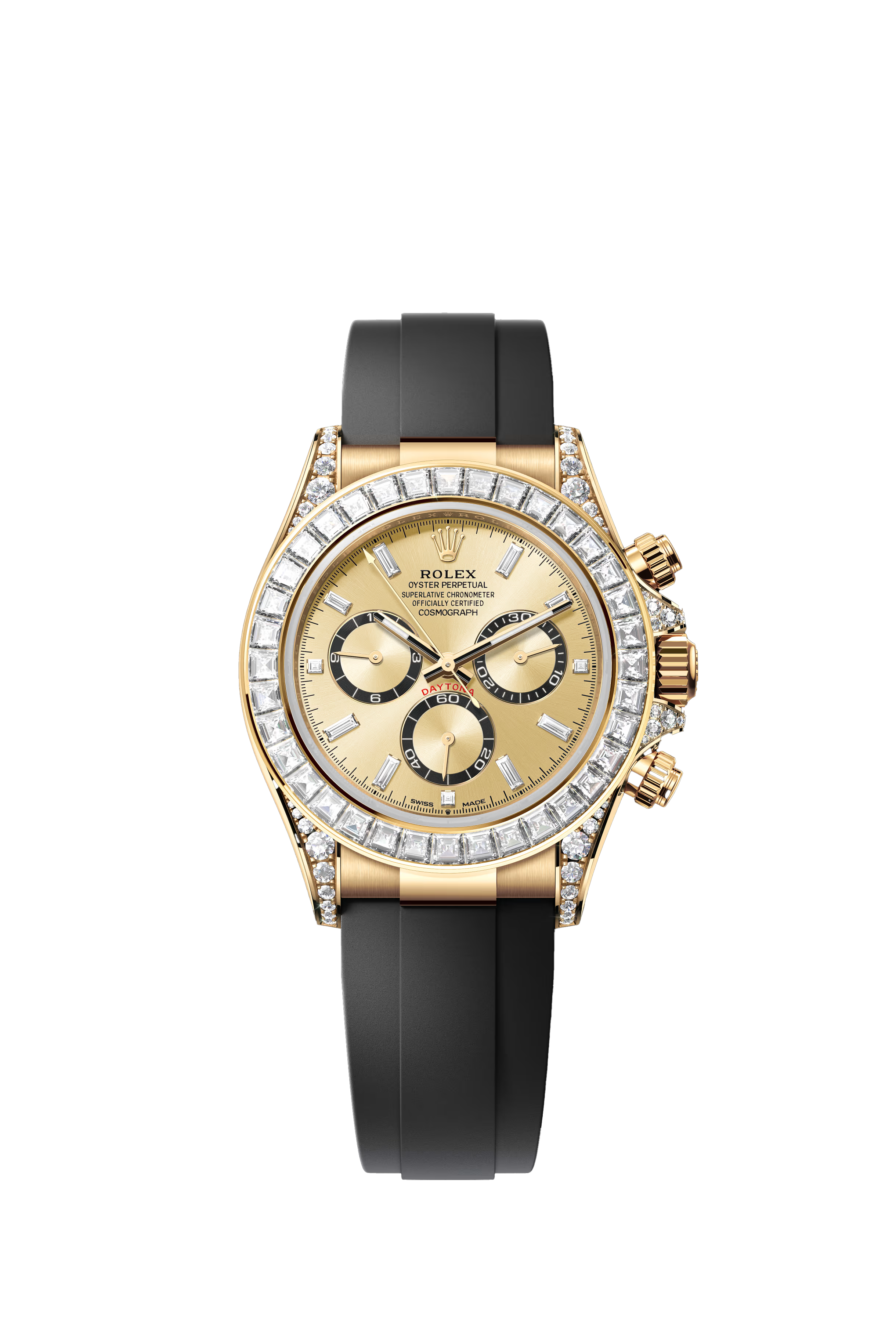 Rolex Cosmograph Daytona Oyster, 40 mm, yellow gold and diamonds Reference 126538TBR