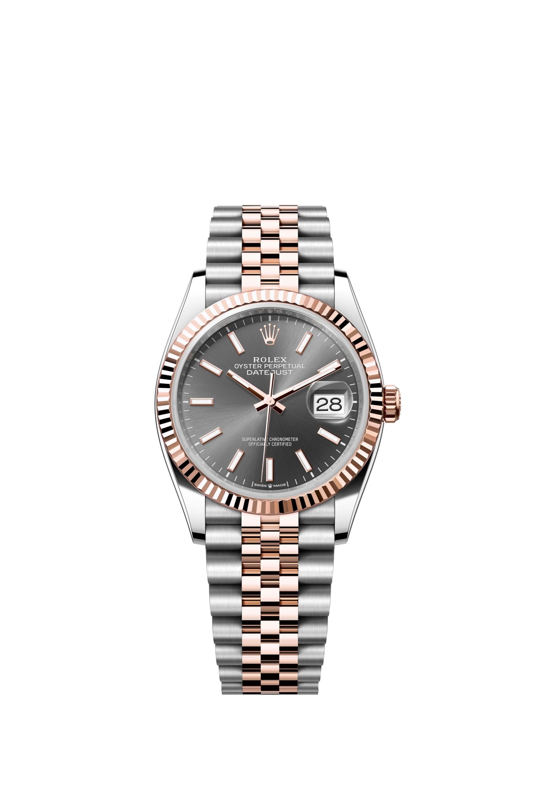 Rolex Datejust 36 Oyster, 36 mm, Oystersteel and Everose gold Reference 126231