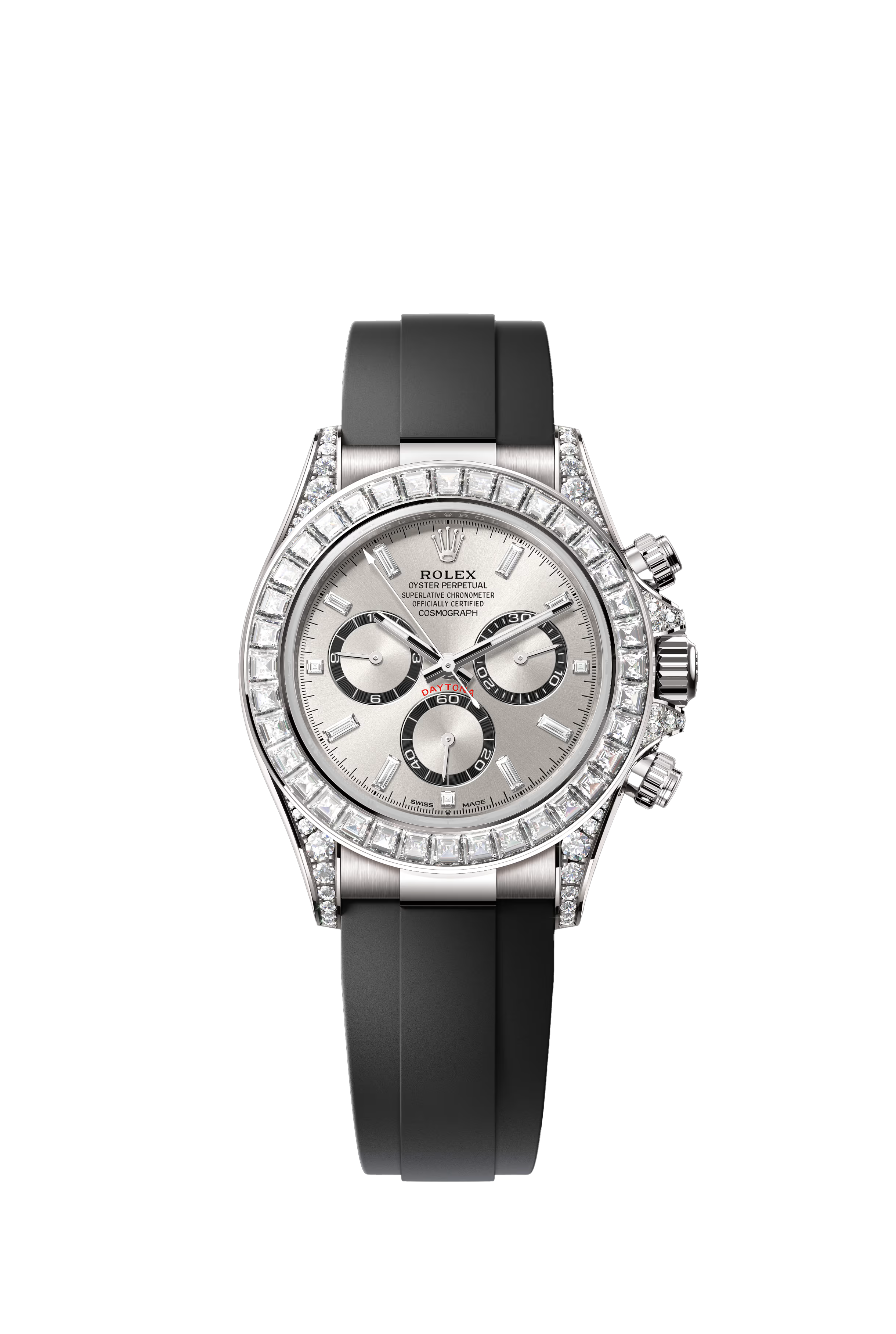 Rolex Cosmograph Daytona Oyster, 40 mm, white gold and diamonds Reference 126539TBR