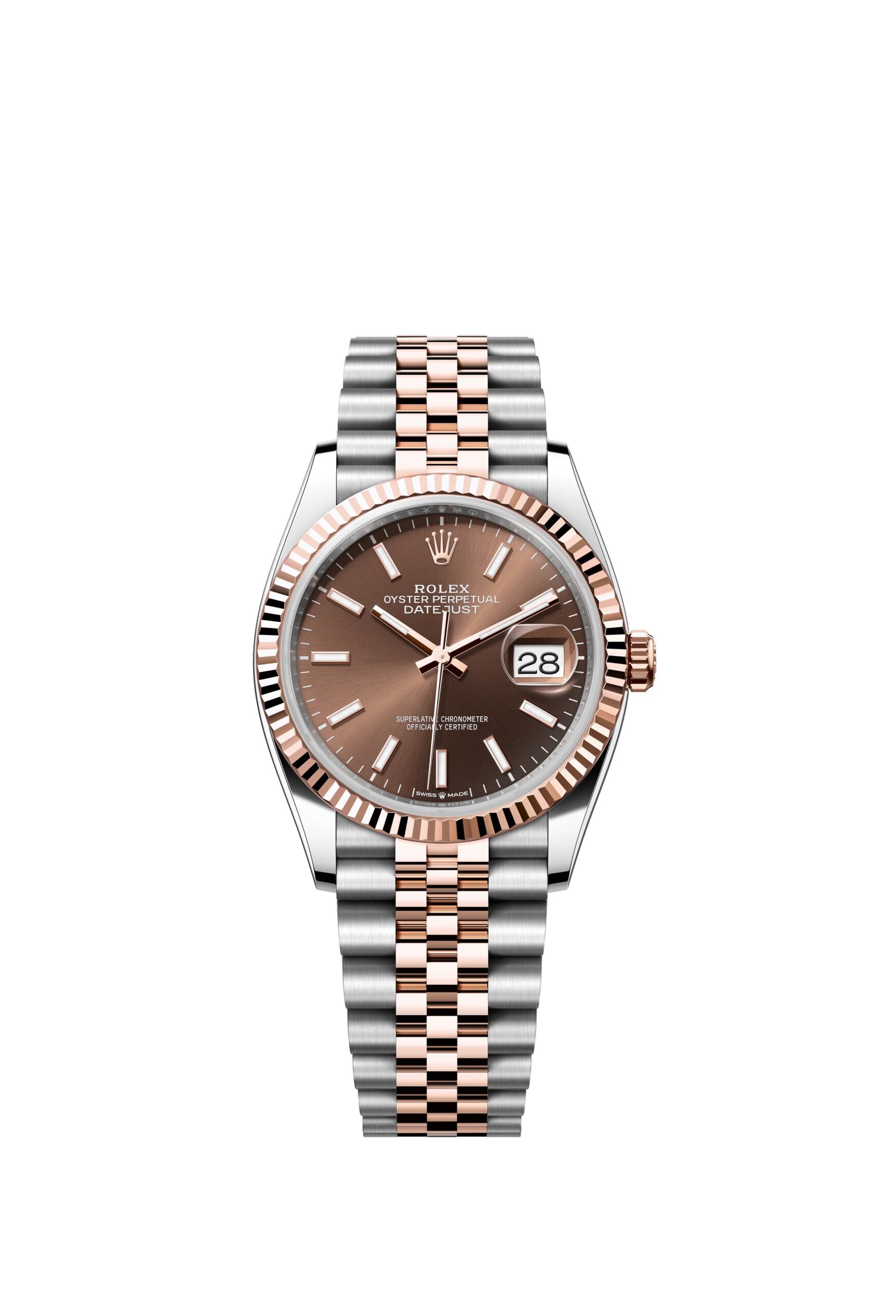 Rolex Datejust 36 Oyster, 36 mm, Oystersteel and Everose gold Reference 126231