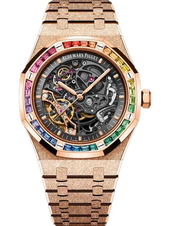 Audemars Piguet ROYAL OAK FROSTED GOLD DOUBLE BALANCE WHEEL OPENWORKED Ref. 15412OR.YG.1224OR.01-B