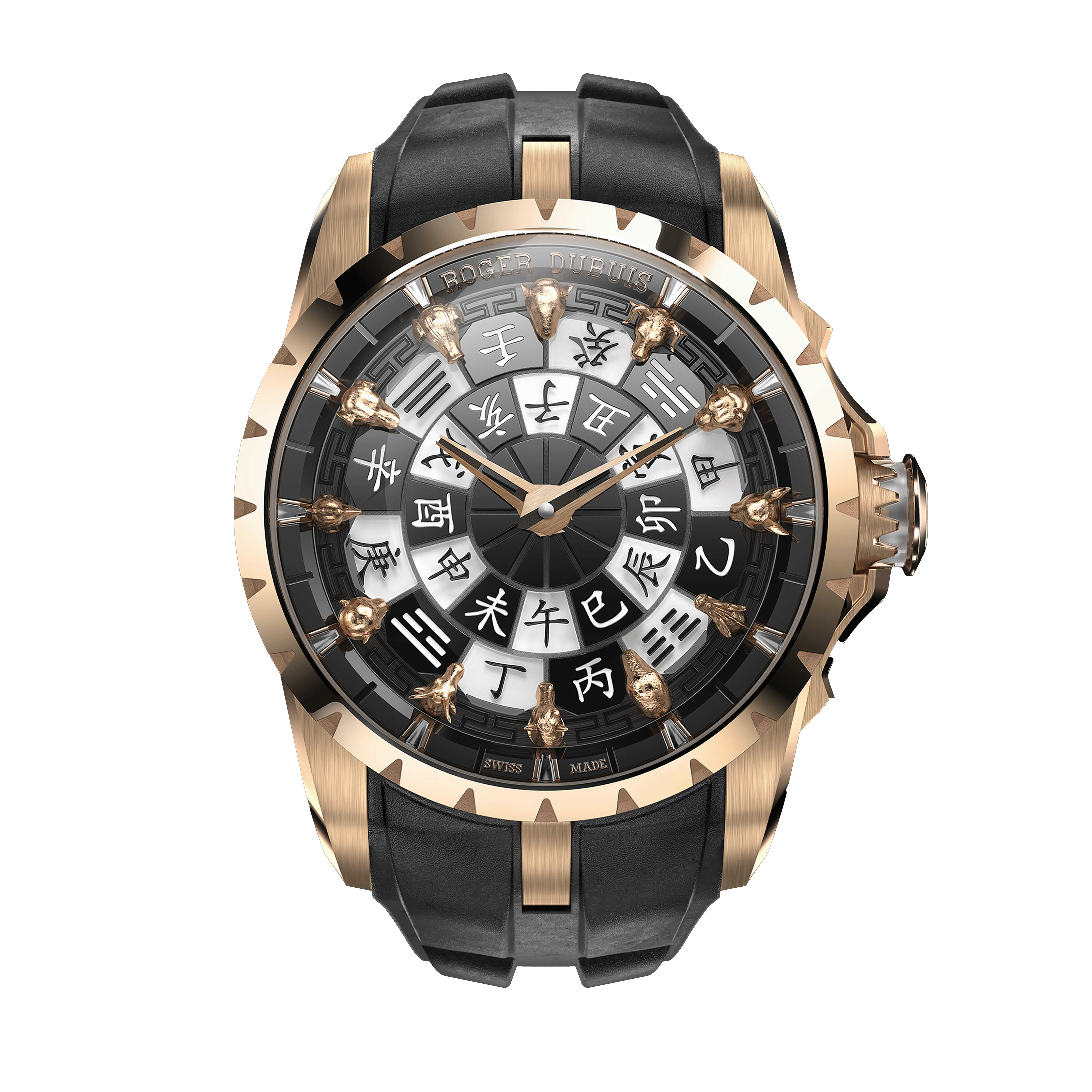 Roger Dubuis KNIGHTS OF THE ROUND TABLE CHINESE ZODIAC DBEX0973 Pink Gold 18K, Automatic, self-winding, 45mm
